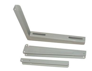 Soporte de pared L = 380 mm, H = 400 mm, capacidad de carga 70 kg, blanco