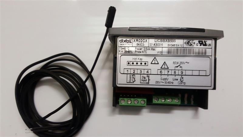 Régulateur pour chambre froide Dixell / Copeland XR02CX 5N0C0, 1 NTC, 230V, 8A- est remplacé par XR02CH