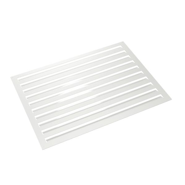 Evolar rear wall aluminium white M, 800x1100 MM