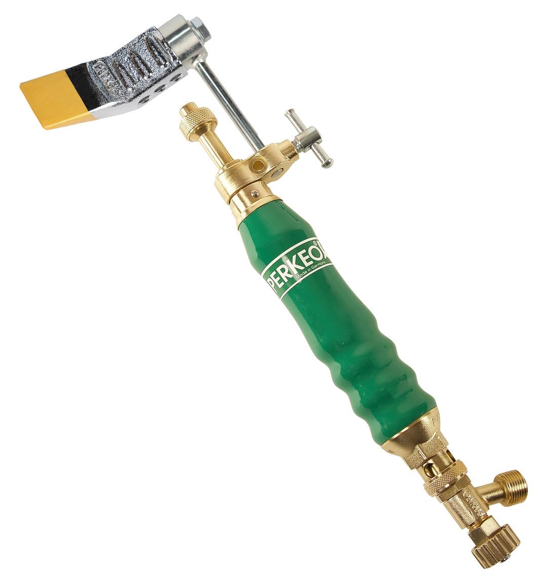 Soldador de alto rendimiento de acetileno PERKEO con pieza de soldar ZINNLUX-LONGLIFE, forma de martillo, G3/8" LH