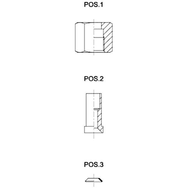 Castel 9901/X14 adaptador para soldar 5/8 SAE - 16mm soldar 140bar (1 pieza)