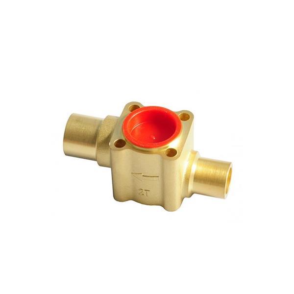 Valvola di espansione termostatica Danfoss TE12/20, sezione inferiore, angolo, 7/8 "x1.1/8".