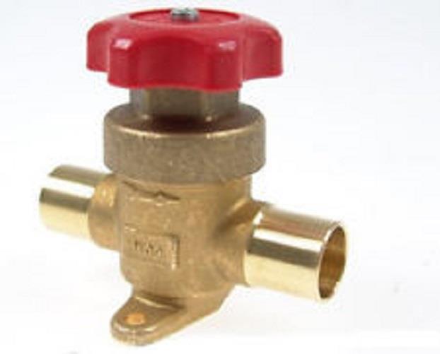 Membranowy zawór odcinający Castel 6220/7, 22 mm ODS (7/8"), połączenia lutowane