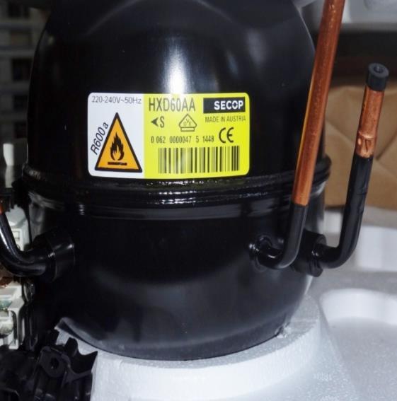 Sprężarka SECOP / Danfoss HXD60AA, LBP - R600a, 220-240 V, 50 Hz