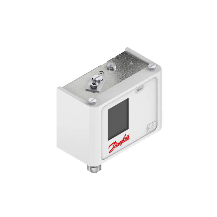 Pressostato DANFOSS alta pressione, KP6AS, 8.0- 42.0 [bar], automatico, differenziale 4.0 [bar], SPDT, vite. 12x1,5
