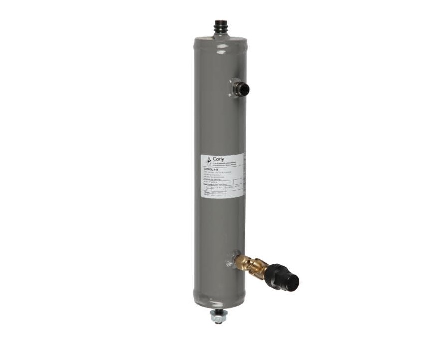 Oljeavskiljare med integrerad oljeuppsamlare Högt tryck PS = 140 bar 1 1/8'' TURBOIL-R-P14 309 S