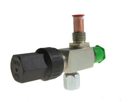 Válvula de enroscado Rotalock, conexión de brida 3/8" SAE