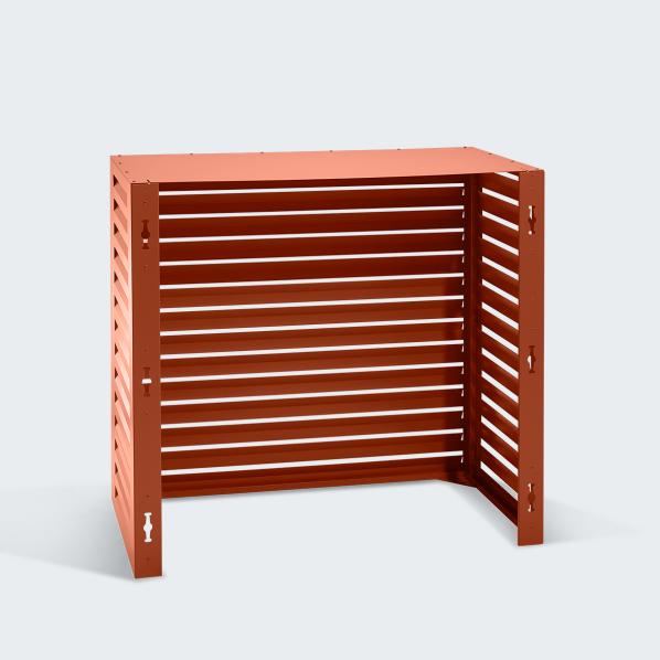 Alloggiamento per climatizzatore e pompa di calore Evolar in alluminio rosso mattone L, 1100x1200x650 MM