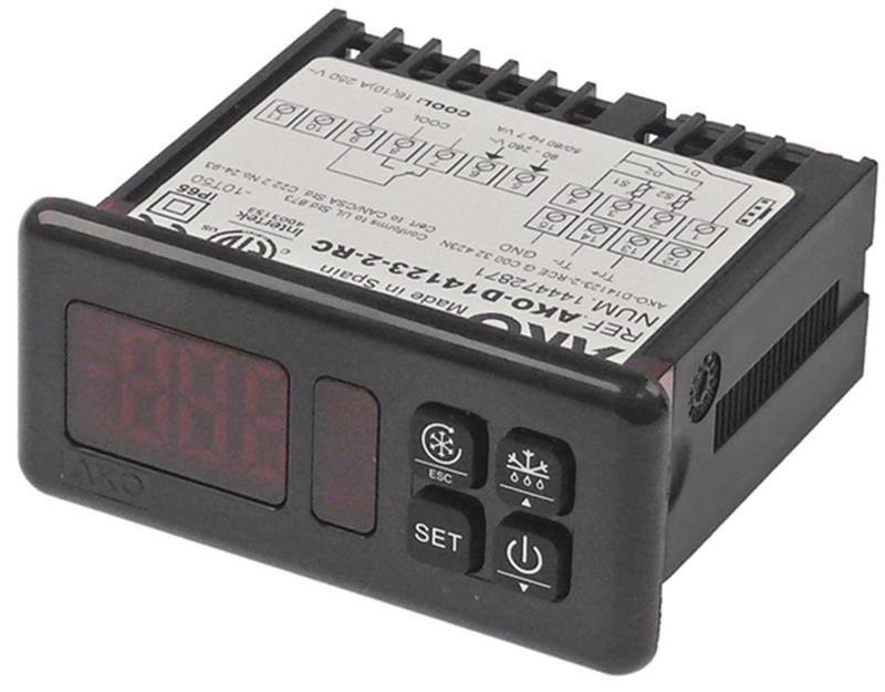 Sterownik chłodniczy AKO D14123-2-RC, 90-240 V AC NTC/PTC