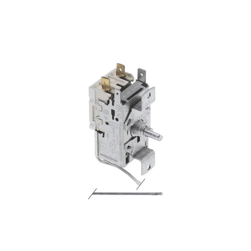 THERMOSTAT for tank Ranco K50-S3493, 2 contacts 6A 250V, capillary 2000 mm, half-moon axle ø 6x4.6 mm, alternative Saginomiya ATB-Y108180-90-140