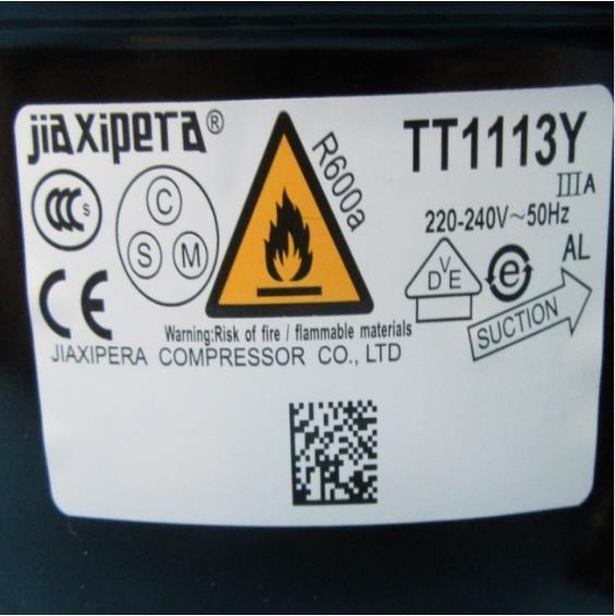 Compresor Jiaxipera TT1113Y, R600a, 220-240V