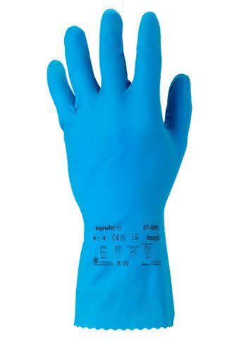 Gloves for refrigerants and UV additive
