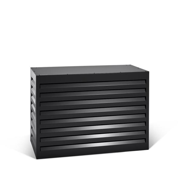 Evolar luftkonditionerings- och värmepumpshus svart aluminium S, 700x1000x500 MM