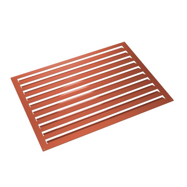 Evolar rear wall aluminium brick red M, 800x1100 MM