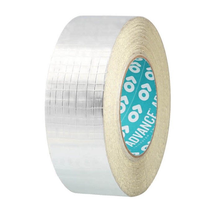 Advance aluminiumtejp AT501 200813 med gallerförstärkning, 50 mm bred, 50 m, silver
