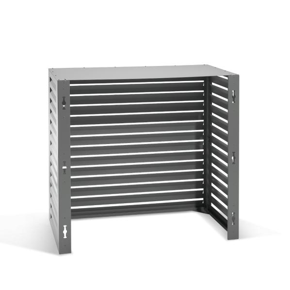 Carcasa Evolar para aire acondicionado y bomba de calor Aluminio antracita claro L, 1100x1200x650 MM