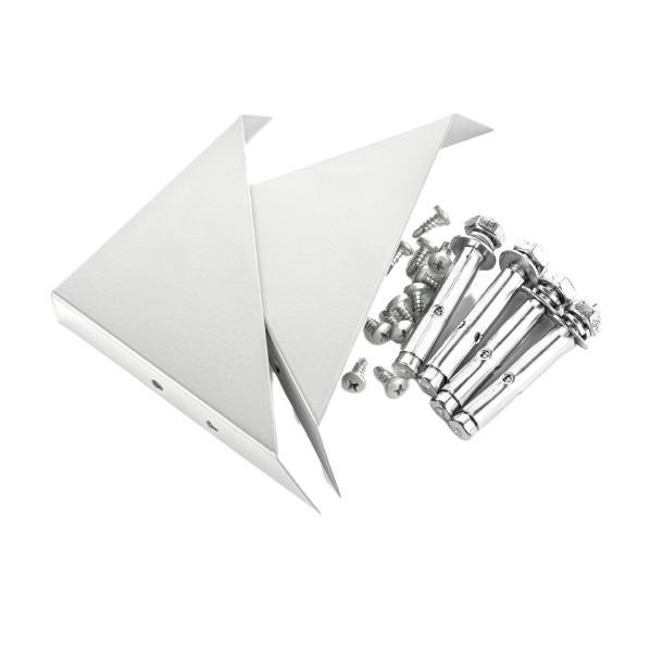 Evolar mounting set aluminium white