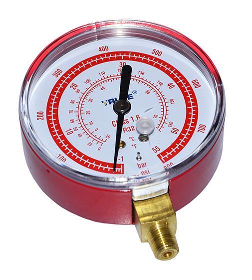 Manometr wysokiego ciśnienia - suchy VALUE, R32, 1/8" NPT, d = 80 mm