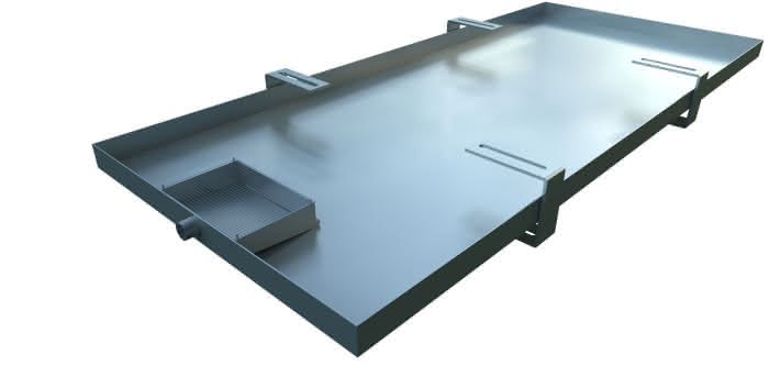 Oliebeschermer 2.3L, 1150x500x35mm, roestvrij staal