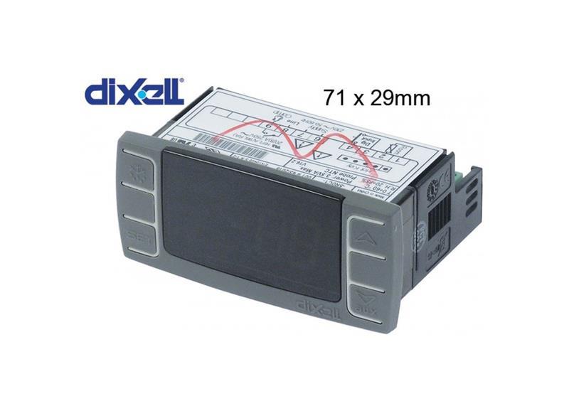 Controlador de refrigeración Dixell / Copeland XR02CX-5R0C1 Dimensiones de instalación 71x29mm Profundidad de instalación 56mm 230V