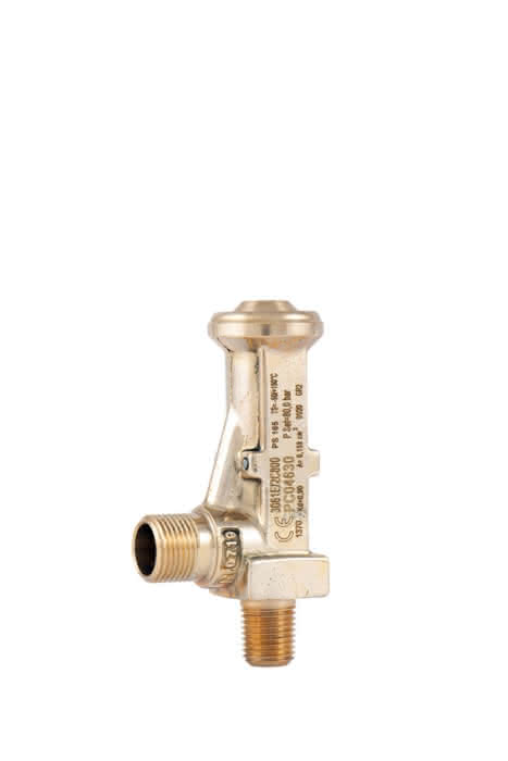 Zawór bezpieczeństwa CASTEL 3061E/2C1200, kielichowy, 1/4" NPT, 3/8" G, 120,0 barów