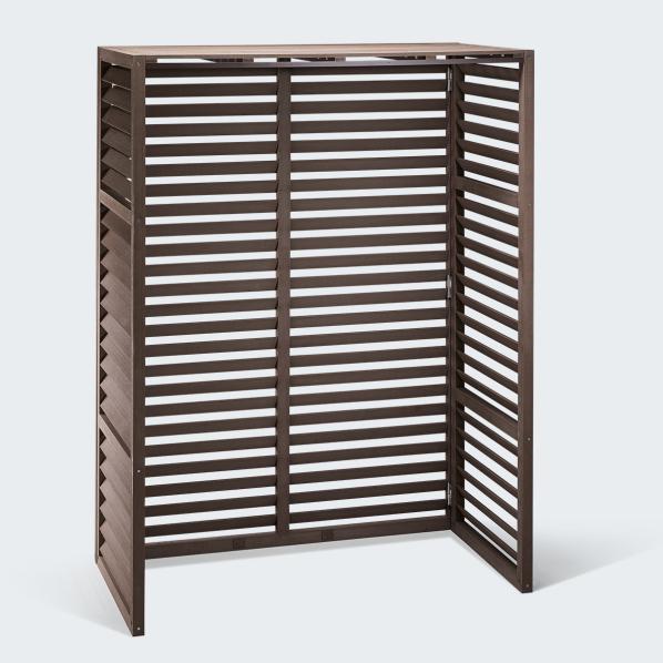 Evolar Climatisation & Pompe à chaleur Walnut Grey WPC Tower, 1600x1200x650 MM