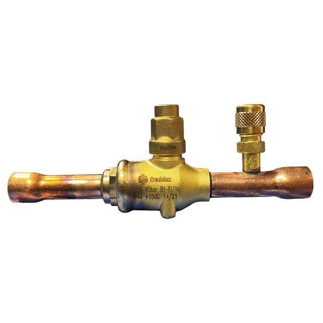 Freddox kogelkraan zonder Schrader soldeer versie 12mm 45bar