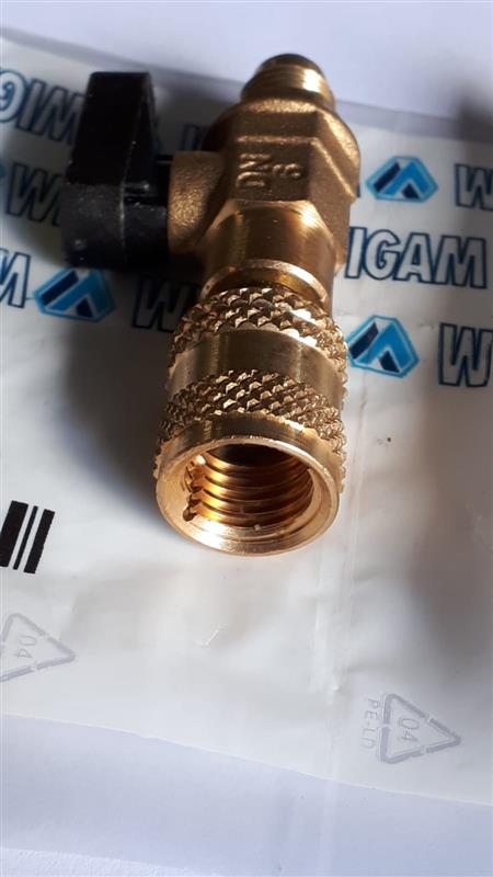 Adaptador de botella para R290 1/2''-16 ACME SX 1/4'' SAE