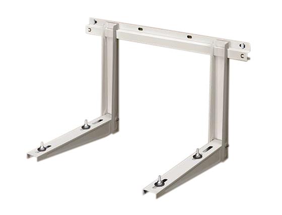 Adjustable console with level L=650 mm,H=420 mm, P=800mm, load capacity 140 kg, white 9002, universal