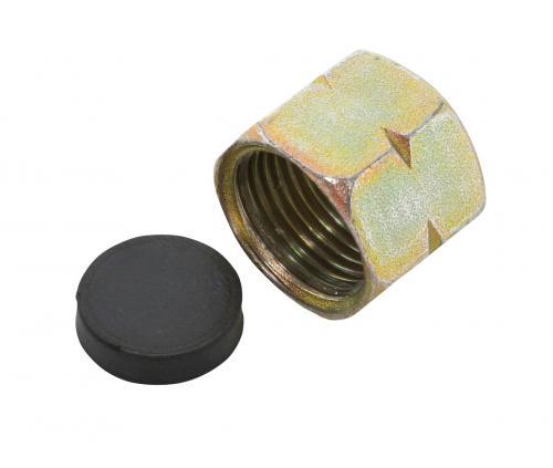 Dado per tappo PERKEO G3/8" LH per valvola a bottiglia con montaggio 0,425