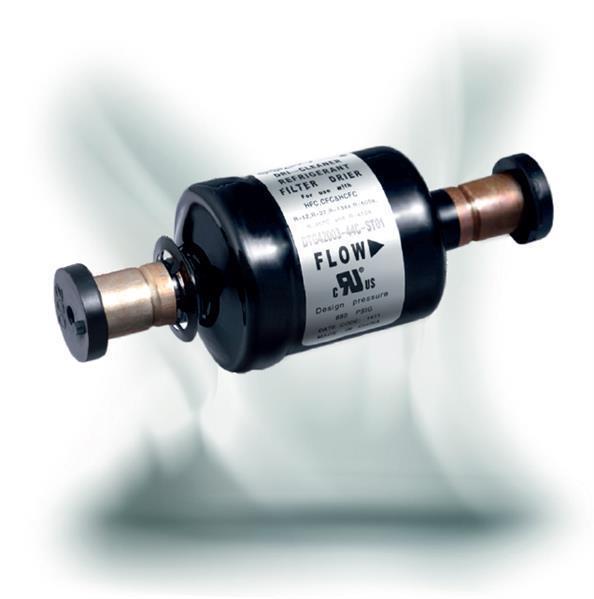 Filter dryer UniFlow Sanhua - 8 in3, 1/2" SAE, flared connections, DTG-B08044-901