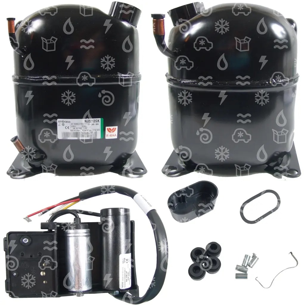 Compresor Aspera Embraco NJ2212GK, LBP - R404A/R507, 220-240V, 50Hz