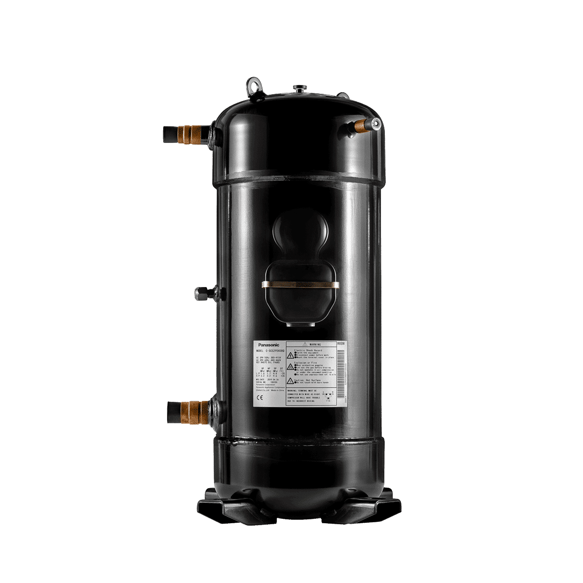 Sprężarka / Sprężarka Scroll Sanyo / Panasonic C-SCS435H38Q EVI przyłącze oleju, 205,4 cm3, R407C, 380V/3Ph/50-60Hz