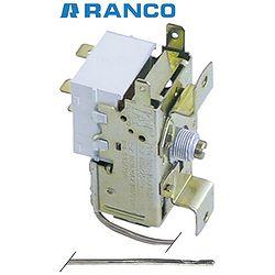 TERMOSTATO per contenitore Ranco K22-L2025, 3 contatti 6A 250V, tubo capillare 1500 mm, freddo +1,0°C, caldo +11,0°C, comando a vite