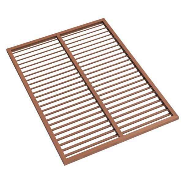 Evolar rear wall WPC Tropical Teak Tower, 1600x1200 MM