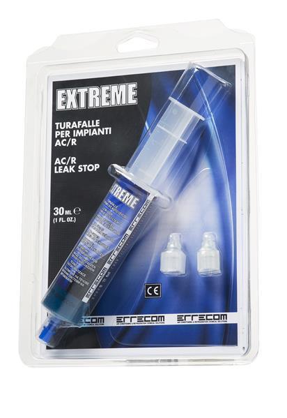 Errecom Extreme 30 ml, afdichtmiddel voor koelsystemen incl. adapter voor R134a en R1234yf, compatibel met CFK's, HCFK's, HFK's