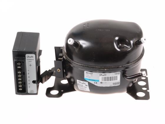 Sprężarka SECOP / Danfoss BD35F z elektroniką rozruchową, 12-24 V