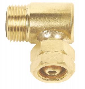 PERKEO Raccord coudé propane G3/8" LH/W21,8x1/14" LH