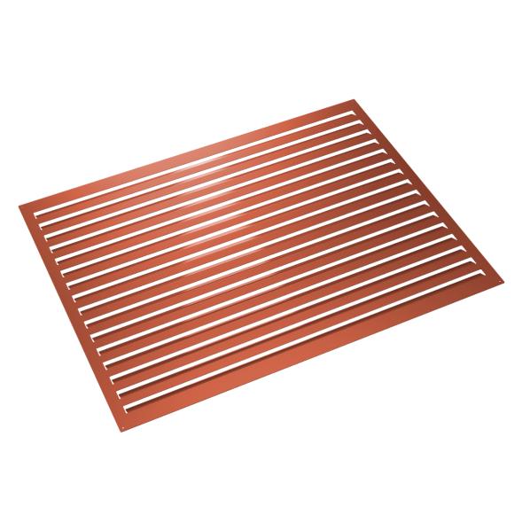 Evolar bakvägg aluminium tegelröd XL, 1300x1700 MM