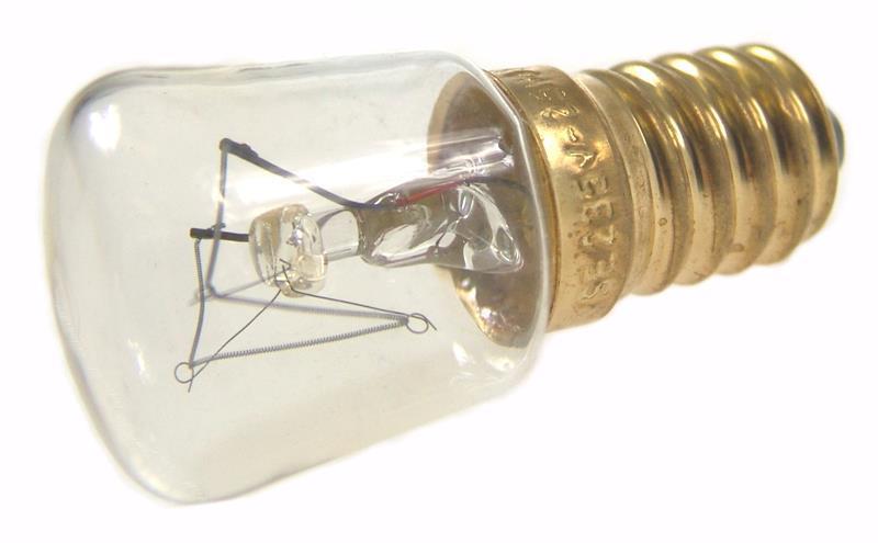 Bombilla 25 W - E14, adecuada para una temperatura ambiente de 300 oC (d = 22 mm, h =