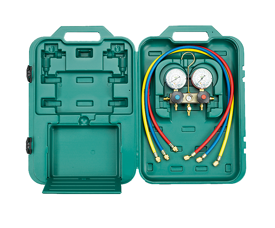 Refco 4688726 Ayuda de montaje de 2 vías BM2-3DS-R448A con 3 mangueras de llenado 1/4" SAE longitud 36 /90cm
