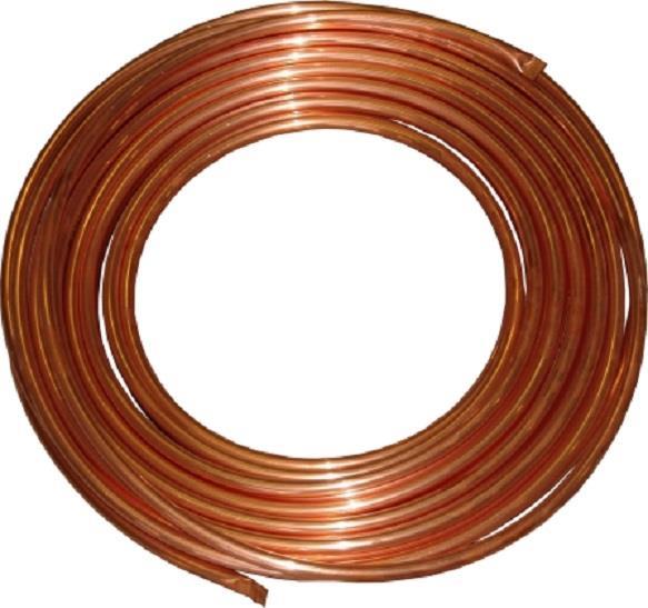 Geïsoleerde koperen buis CU 7/8 - dikte 1,0 mm (22 mm), rol van 25 m meer goedkoop kopen
