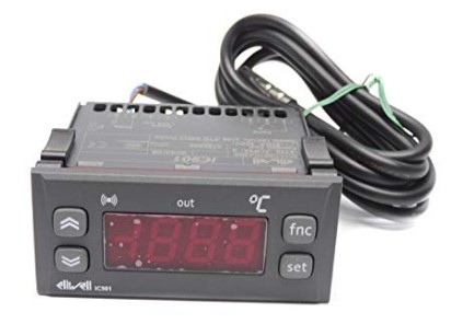 Controlador de refrigeración empotrado Eliwell IC901 IC11C00TCA300,12V, PTC/NTC