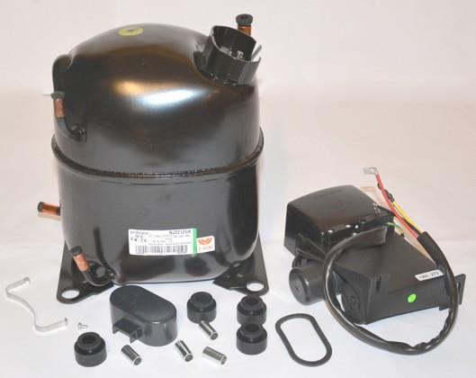 Compresseur Aspera Embraco NJ2212GK Tandem, LBP - R404A, R507, R452A, 220 - 240 V, 50 Hz,