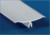 Afdekking voor sierlijsten PVC, H = 65 mm, L = 4 m, wit RAL 9010