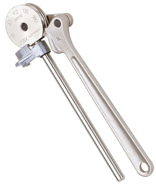 Virax 251108 Alicates para doblar molde de acero de 8 mm 0°-180° R14