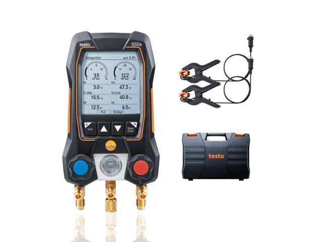 testo 550S Set digital installation aid for refrigeration systems and heat pumps