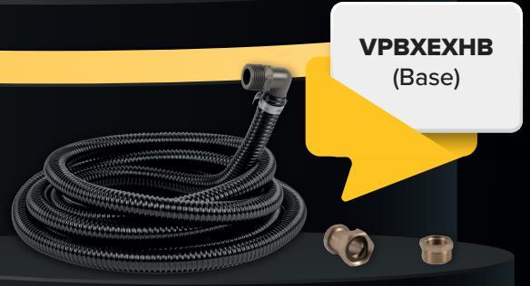 VPB uitlaatslangset voor VPB vacuümpompen CPS - 5 m