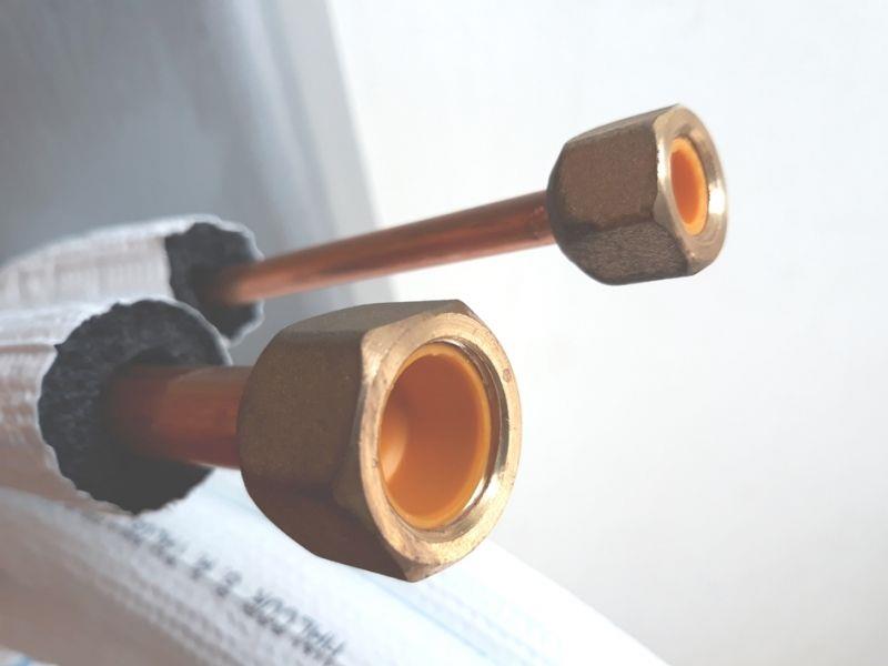 Insulated copper pipe - 3m kit, pipe diameter - 1/4 and 3/8, with prepared connections for the installation of air conditioning systems