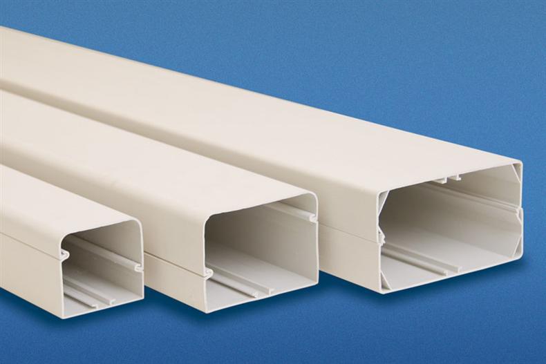 PVC Rail, Kabelkanal, Kabelmanagement, weiße Kanal, Extrusion